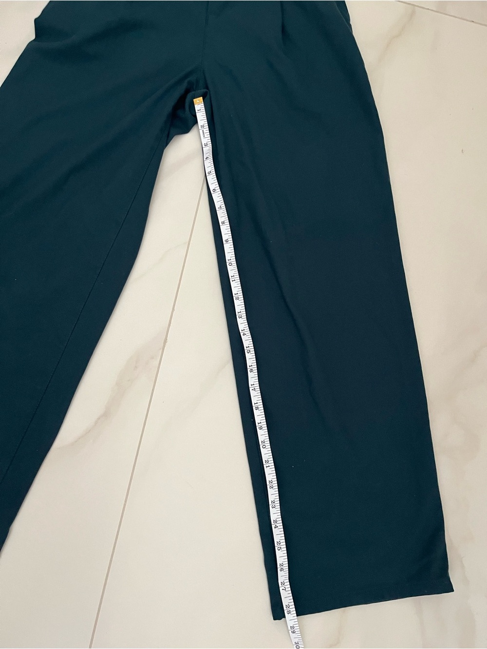 Urban Outfitters High-Waist Wide Leg Pants in Deep Teal XS - Picture 5 of 13